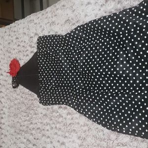 Jessica McClintock Gunne Sax Vintage Strapless Dress with Choker